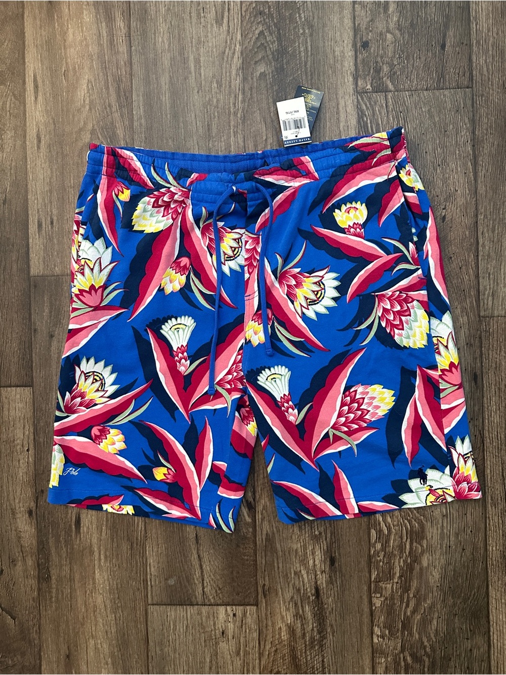 Polo Ralph Lauren Floral French Terry Cotton Sweat Shorts Men’s Sz XXL Multicolo